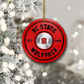 NC State Wolfpack Fitness Circle Aluminium Ornament 2 Side Trending New Arrivals H52883 ETUG311023