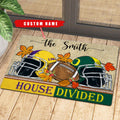 NCAA00-Welcome Fall Football House Divided Doormat - Custom name