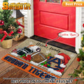 NCAA03-Auburn Tigers Football X-Mas Doormat - Custom name