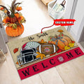NCAA04-Ohio State Buckeyes Welcome Fall Football Doormat - Custom name