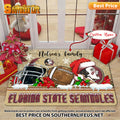 NCAA07-Florida State Seminoles Football X-Mas Doormat - Custom name