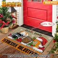 NCAA09-Tennessee Volunteers Football X-Mas Doormat - Custom name