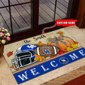 NCAA12-Kentucky Wildcats Welcome Fall Football Doormat - Custom name