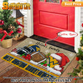 NCAA14-West Virginia Mountaineers Football X-Mas Doormat – Custom name