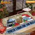 NCAA20-North Carolina Tar Heels Football X-Mas Doormat – Custom name