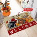 NCAA30-Indiana Hoosiers Welcome Fall Football Doormat - Custom name