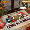 NCAA31-Texas A&M Aggies Football X-Mas Doormat – Custom name