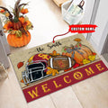 NCAA34-USC Trojans Welcome Fall Football Doormat - Custom name