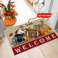 NCAA35-Stanford Cardinal Welcome Fall Football Doormat - Custom name