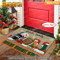 NCAA36-Miami Hurricanes Football X-Mas Doormat – Custom name
