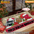NCAA37-Wisconsin Badgers Football X-Mas Doormat – Custom name