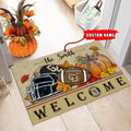 NCAA47-Colorado Buffaloes Welcome Fall Football Doormat - Custom name