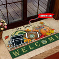 NCAA48-Colorado State Rams Welcome Fall Football Doormat - Custom name