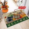 NCAA48-Colorado State Rams Welcome Fall Football Doormat - Custom name