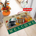 NCAA65-South Florida Bulls Welcome Fall Football Doormat - Custom name