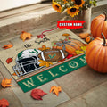 NCAA65-South Florida Bulls Welcome Fall Football Doormat - Custom name