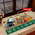 NCAA65-South Florida Bulls Welcome Fall Football Doormat - Custom name