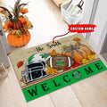 NCAA82-Marshall Thundering Herd Welcome Fall Football Doormat - Custom name