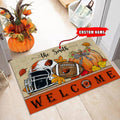 NCAA84-Oregon State Beavers Welcome Fall Football Doormat - Custom name