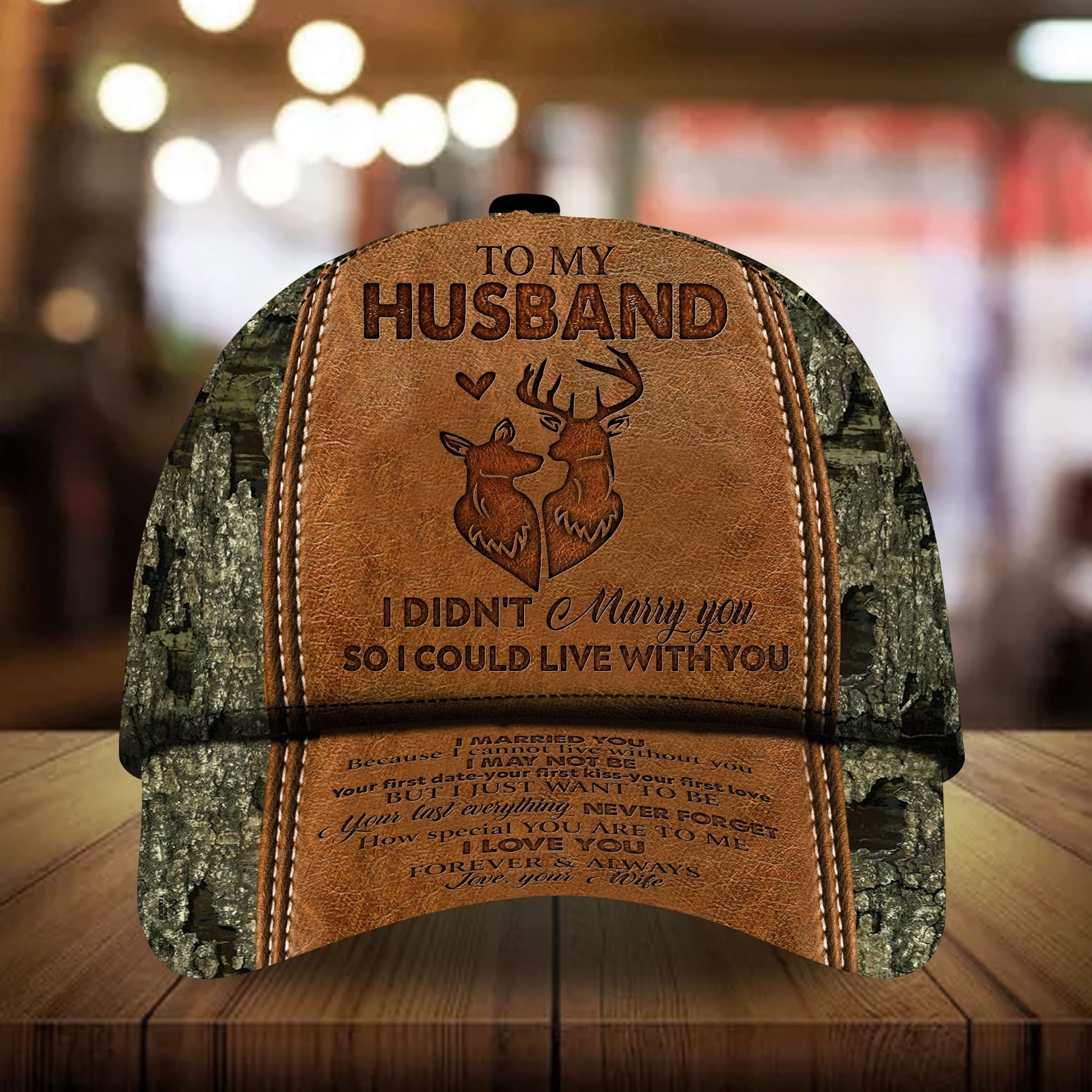 Premium To My Husband Deer Hunting Hats 3D Multicolor | Hatstalk VNADES