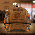 Premium To My Husband Deer Hunting Hats 3D Multicolor | Hatstalk VNADES
