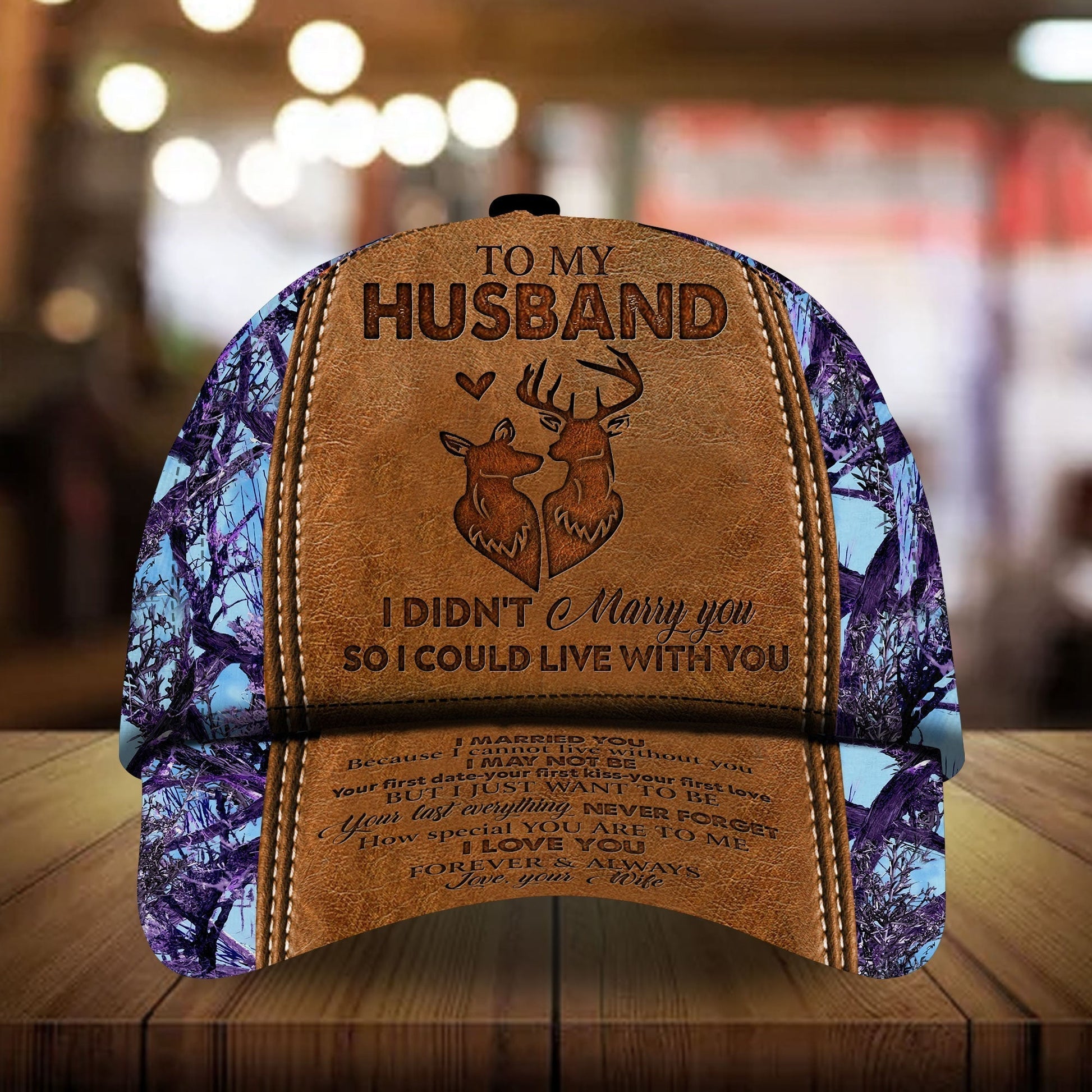 Premium To My Husband Deer Hunting Hats 3D Multicolor | Hatstalk VNADES