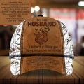Premium To My Husband Deer Hunting Hats 3D Multicolor | Hatstalk VNADES