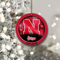 Nebraska Cornhuskers Circle Aluminium Custom Ornament 2 Side Trending New Arrivals H52912 ETUG311023