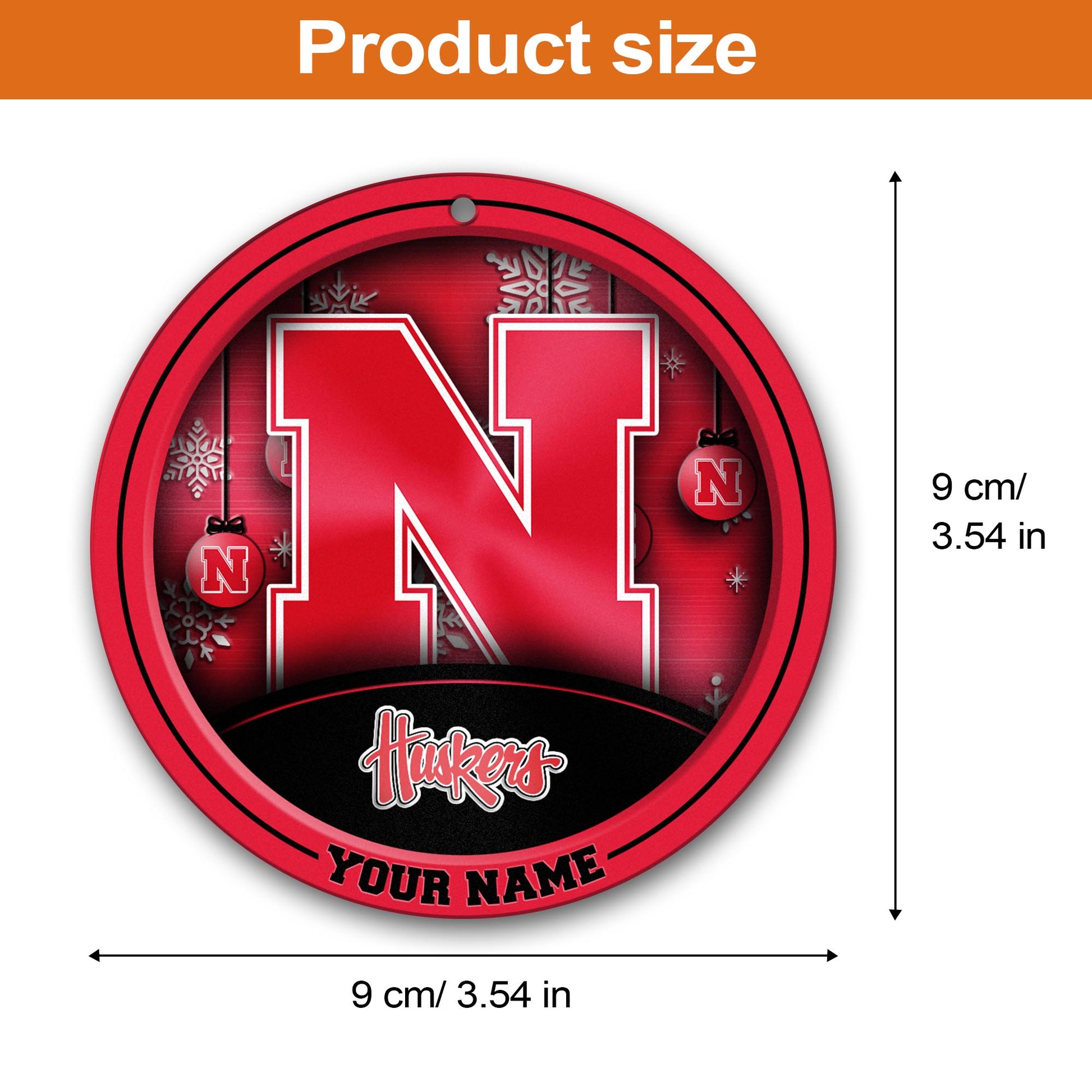 Nebraska Cornhuskers Circle Aluminium Custom Ornament 2 Side Trending New Arrivals H52912 ETUG311023