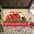 Nebraska Cornhuskers Doormat Personalized Your Name, Sport Team Doormat, Christmas Gifts For Football Fan, Home Decor ETHY-52726
