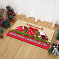 Nebraska Cornhuskers Doormat Personalized Your Name, Sport Team Doormat, Christmas Gifts For Football Fan, Home Decor ETHY-52726