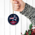 New England Patriots Circle Aluminium Custom Ornament 2 Side Trending New Arrivals H52912 ETUG311023