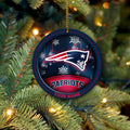 New England Patriots Circle Aluminium Custom Ornament 2 Side Trending New Arrivals H52912 ETUG311023