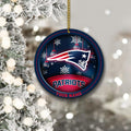 New England Patriots Circle Aluminium Custom Ornament 2 Side Trending New Arrivals H52912 ETUG311023