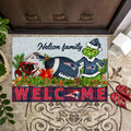New England Patriots Football Team Doormat Personalized Your Family Name, Sport And Grinch Doormat, Football Lovers Gifts, Home Decorations ETHY-53152