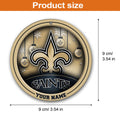 New Orleans Saints Circle Aluminium Custom Ornament 2 Side Trending New Arrivals H52912 ETUG311023