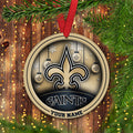New Orleans Saints Circle Aluminium Custom Ornament 2 Side Trending New Arrivals H52912 ETUG311023