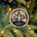 New Orleans Saints Circle Aluminium Custom Ornament 2 Side Trending New Arrivals H52912 ETUG311023