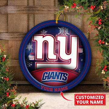 New York Giants Circle Aluminium Custom Ornament 2 Side Trending New Arrivals H52912 ETUG311023
