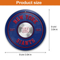 New York Giants Fitness Circle Aluminium Ornament 2 Side Trending New Arrivals H52883 ETUG311023