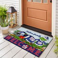 New York Giants Football Team Doormat Personalized Your Family Name, Sport And Grinch Doormat, Football Lovers Gifts, Home Decorations ETHY-53152