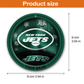New York Jets Circle Aluminium Custom Ornament 2 Side Trending New Arrivals H52912 ETUG311023