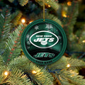 New York Jets Circle Aluminium Custom Ornament 2 Side Trending New Arrivals H52912 ETUG311023