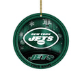 New York Jets Circle Aluminium Custom Ornament 2 Side Trending New Arrivals H52912 ETUG311023