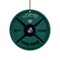 New York Jets Fitness Circle Aluminium Custom Ornament 2 Side Trending New Arrivals H52884 ETUG311023