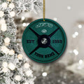 New York Jets Fitness Circle Aluminium Custom Ornament 2 Side Trending New Arrivals H52884 ETUG311023