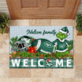 New York Jets Football Team Doormat Personalized Your Family Name, Sport And Grinch Doormat, Football Lovers Gifts, Home Decorations ETHY-53152
