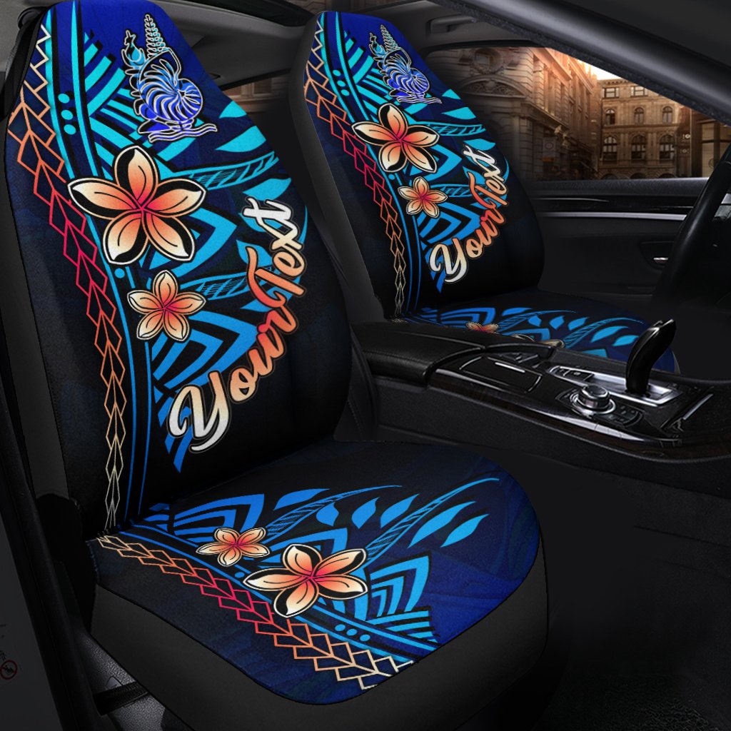 New Caledonia Personalised Car Seat Covers Vintage Tribal Mountain