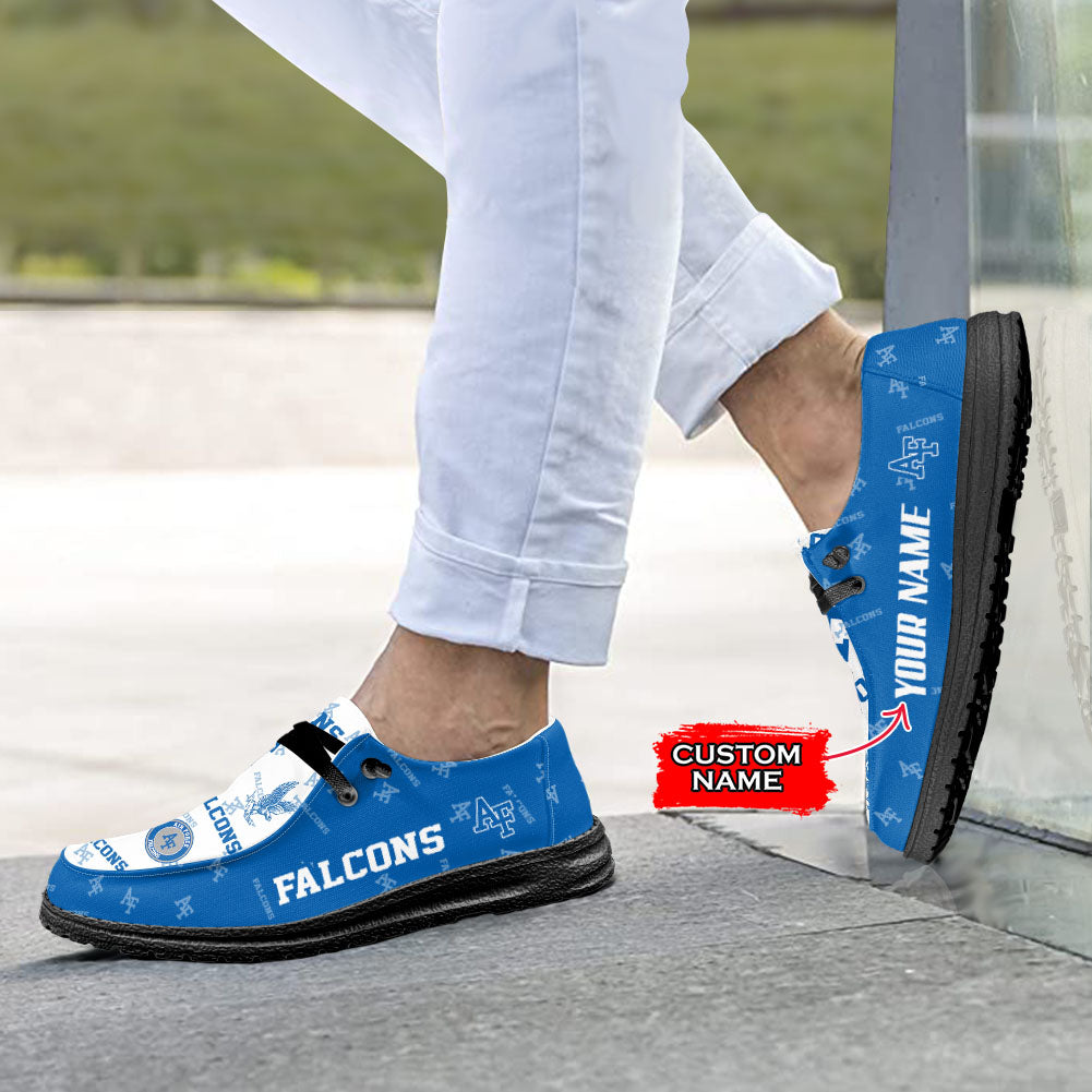 NCAA Air Force Falcons Custom Name Hey Dude Shoes 01 M7