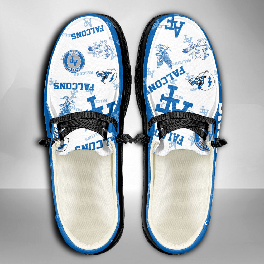 NCAA Air Force Falcons Custom Name Hey Dude Shoes 01 M7
